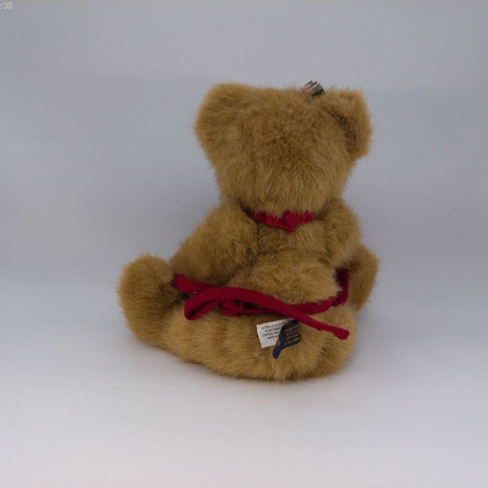 Boyds Baked With Love Plush Bear 8in with Plaid Apron & Bow Collectible - Picture 4 of 8